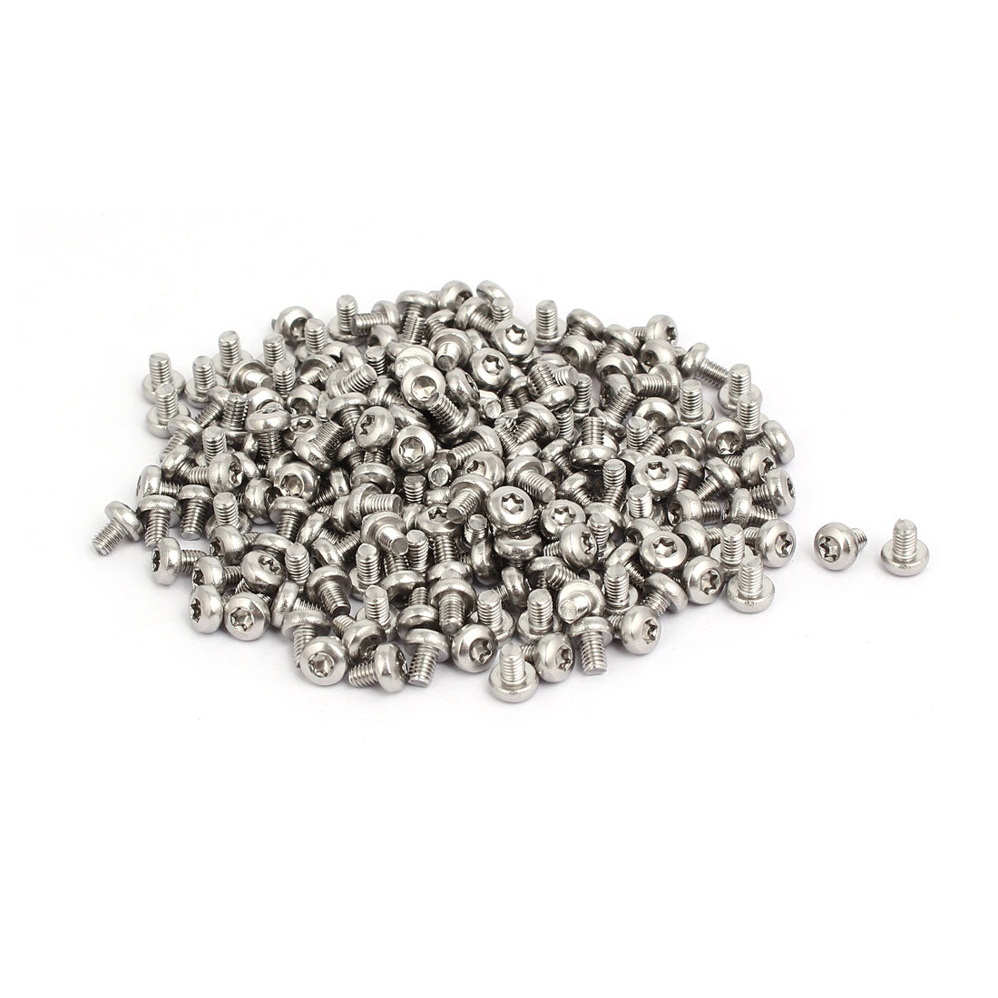 uxcell Uxcell M3x4mm 304 Stainless Steel Button Head Torx Screws Fasteners 200pcs