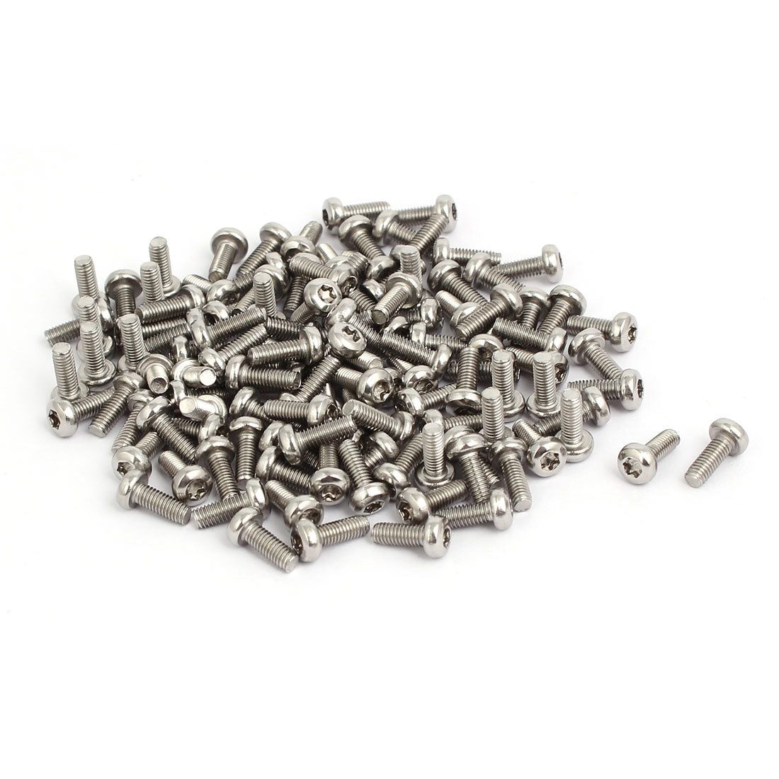 uxcell Uxcell M3x8mm 304 Stainless Steel Button Head Torx Screws Fasteners 120pcs