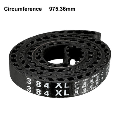 Harfington Uxcell 384XL Rubber Timing Belt Synchronous Closed Loop Timing Belt Pulleys 10mm Width