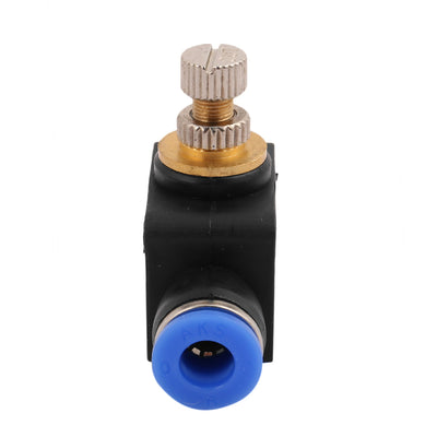 Harfington Uxcell 3pcs Tube Speed Control Quick Connector Pneumatic Push In Fitting 6mm to 6mm