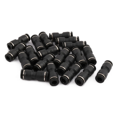 uxcell Uxcell 20Pcs Straight Push in Pneumatic Air Quick Fittings Connector for 6mm Tube Hose