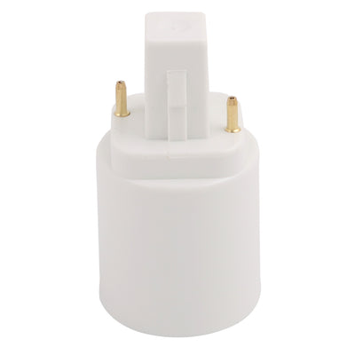 Harfington Uxcell G24 to E27 Light Socket, Bulb Base Adapter Converter, Commutator 10Pcs