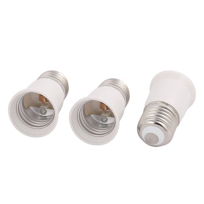 Harfington Uxcell 3Pcs E27 to E27 Extender Adapter Converter Lamp Bulb Socket Holder 65mm Height