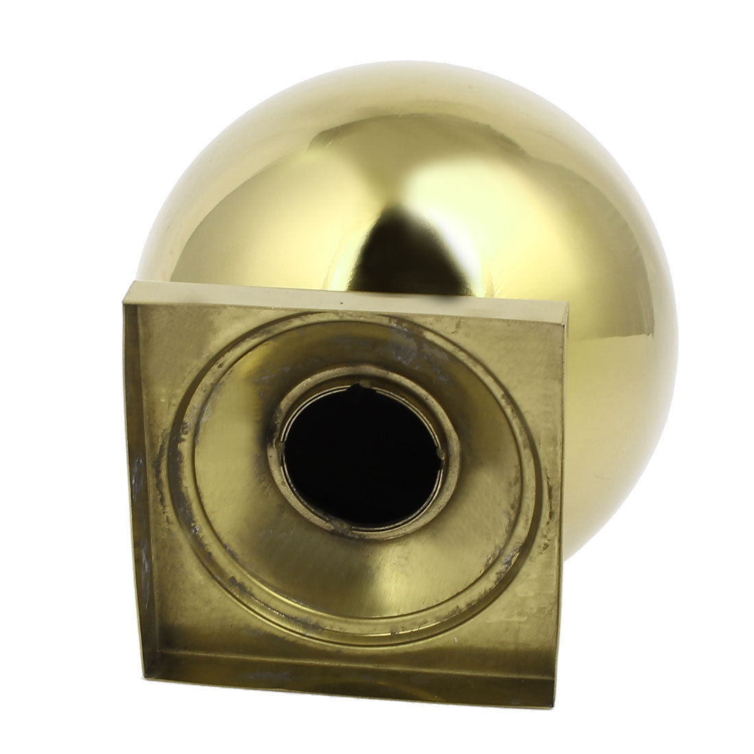 uxcell Uxcell 80mmx80mm Ball Top Cap 201 Stainless Steel Gold Tone for Stair Newel Fence Post