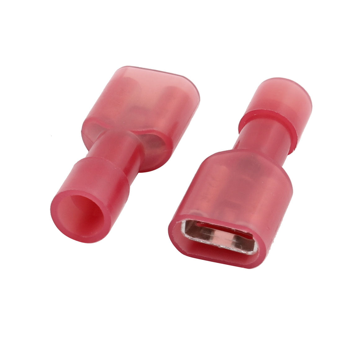 uxcell Uxcell 5Pcs 0.5-1.5mm2 Wire Insulated Female Spade Crimp Terminal Connector Red