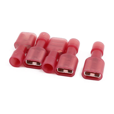 Harfington Uxcell 5Pcs 0.5-1.5mm2 Wire Insulated Female Spade Crimp Terminal Connector Red