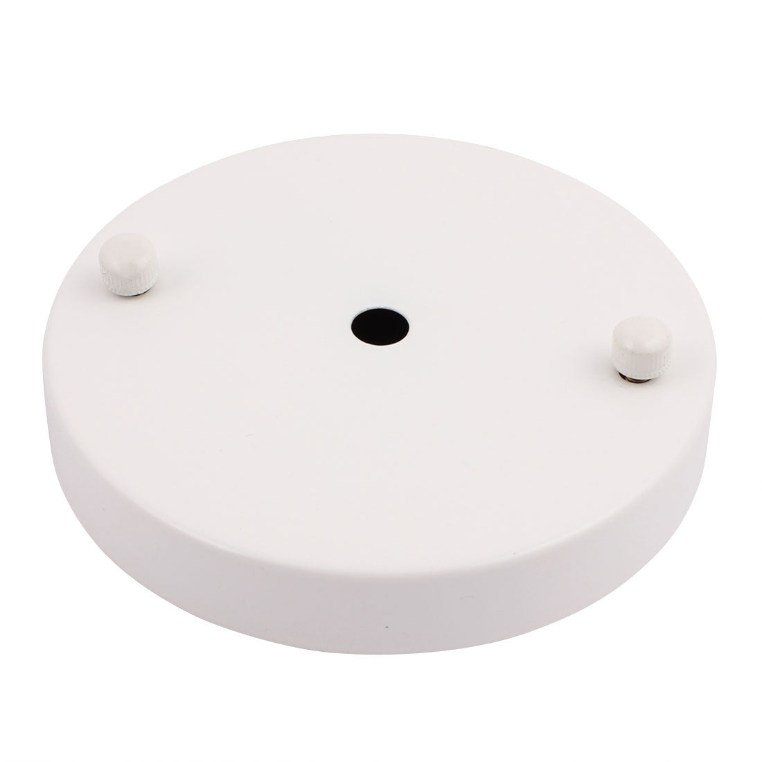 uxcell Uxcell 120mmx20mm Ceiling Plate Chassis Disc Round Base Pendant Light Accessories White