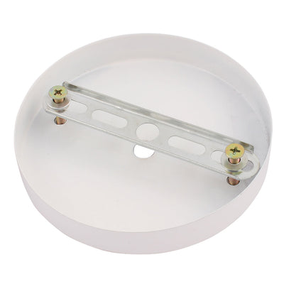 Harfington Uxcell 3 Pcs 120mmx20mm Ceiling Plate Chassis Disc Base Pendant Light Accessories White