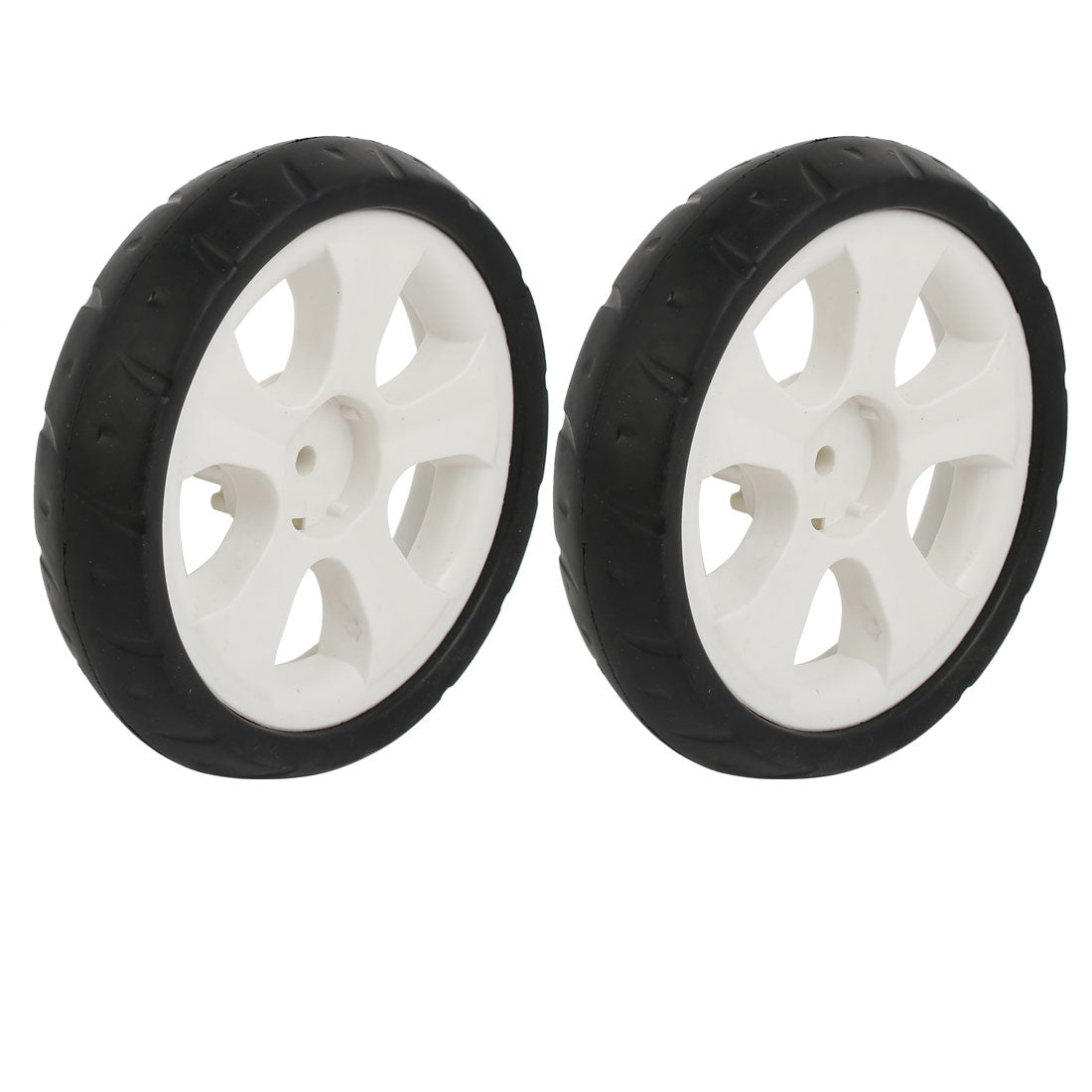 uxcell Uxcell Shopping Cart Wheels Trolley Caster Rubber Foaming 2pcs