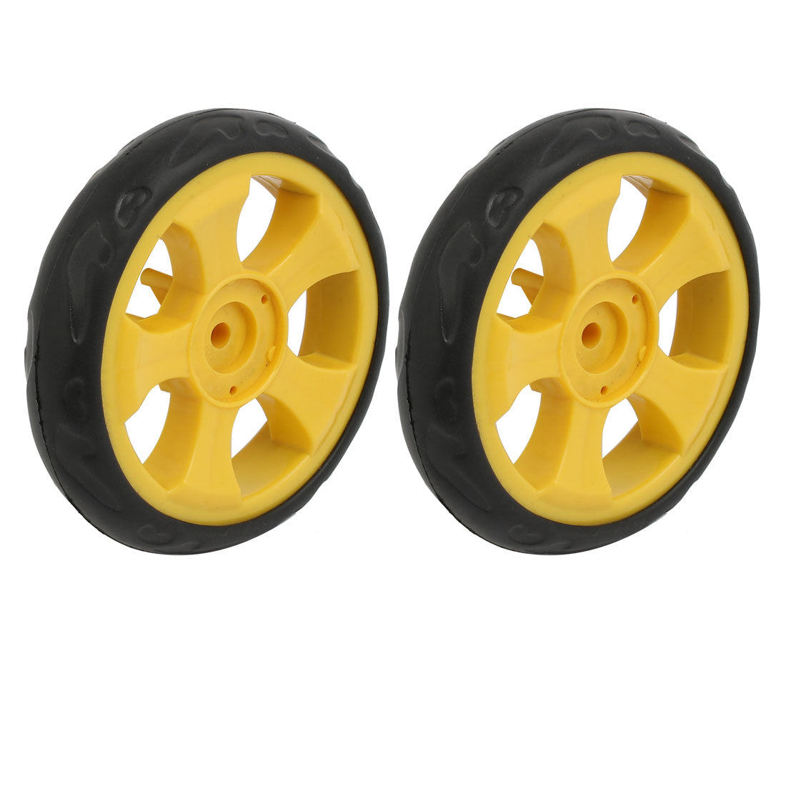 uxcell Uxcell Shopping Cart Wheels Trolley Caster Rubber Foaming 2pcs