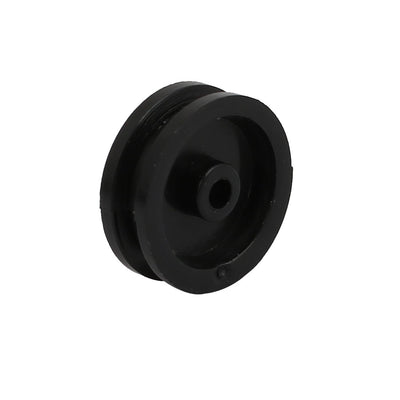 Harfington Uxcell 20pcs 13mm Dia Plastic Belt Pulley Black for DIY Model