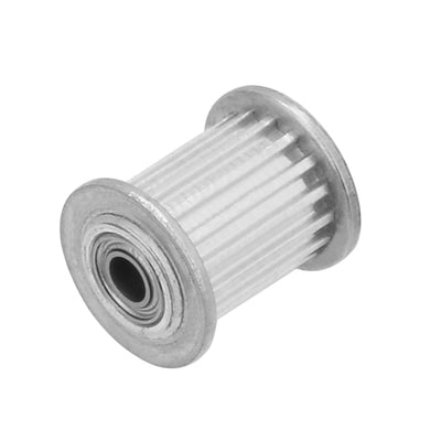 Harfington Uxcell Aluminum  16 Teeth 3mm Bore Timing Belt Idler Pulley Synchronous Wheel 10mm Belt for 3D Printer CNC