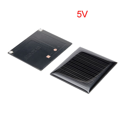 Harfington Uxcell 5Pcs 5V 60mA Poly Mini Solar Cell Panel Module DIY for Phone Light Toys Charger 50mm x 43mm