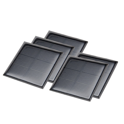Harfington Uxcell 5Pcs 1.5V 200mA Poly Mini Solar Cell Panel Module DIY for Light Toys Charger 52mm x 52mm