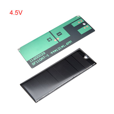 Harfington Uxcell 5Pcs 4.5V 130mA Poly Mini Solar Cell Panel Module DIY for  Light Toys Charger 44mm x 121mm
