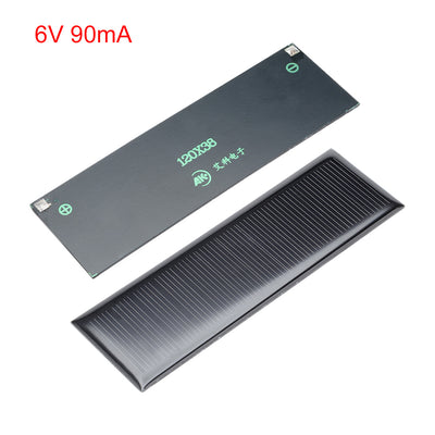 Harfington Uxcell 5Pcs 6V 90mA Poly Mini Solar Cell Panel Module DIY for Phone Light Toys Charger 120mm x 38mm