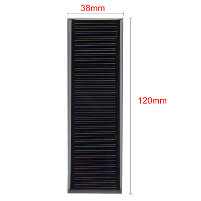 Harfington Uxcell 5Pcs 6V 90mA Poly Mini Solar Cell Panel Module DIY for Phone Light Toys Charger 120mm x 38mm