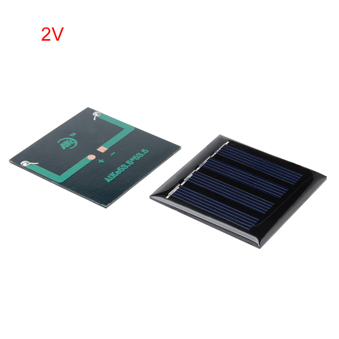 uxcell Uxcell 5Pcs 2V 80mA Poly Mini Solar Cell Panel Module DIY for Phone Light Toys Charger 53.5mm x 53.5mm