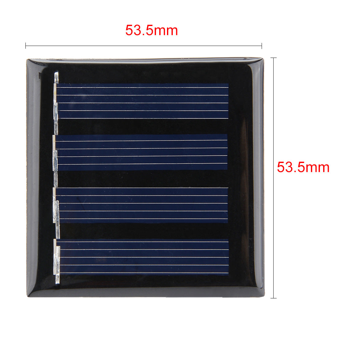 uxcell Uxcell 5Pcs 2V 80mA Poly Mini Solar Cell Panel Module DIY for Phone Light Toys Charger 53.5mm x 53.5mm