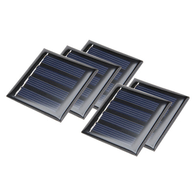 Harfington Uxcell 5Pcs 2V 80mA Poly Mini Solar Cell Panel Module DIY for Phone Light Toys Charger 53.5mm x 53.5mm