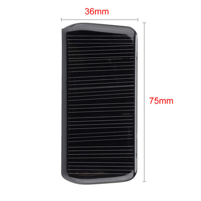 Harfington Uxcell 5Pcs 5V 60mA Poly Mini Solar Cell Panel Module DIY for Phone Light Toys Charger 75mm x 36mm