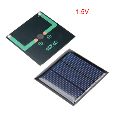 Harfington Uxcell 5Pcs 1.5V 150mA Poly Mini Solar Cell Panel Module DIY for Light Toys Charger 45mm x 45mm