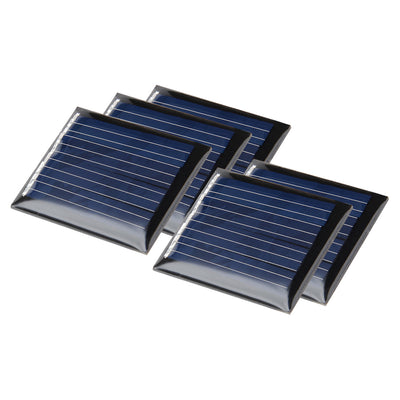 Harfington Uxcell 5Pcs 2V 60mA Poly Mini Solar Cell Panel Module DIY for Light Toys Charger 30mm x 36mm