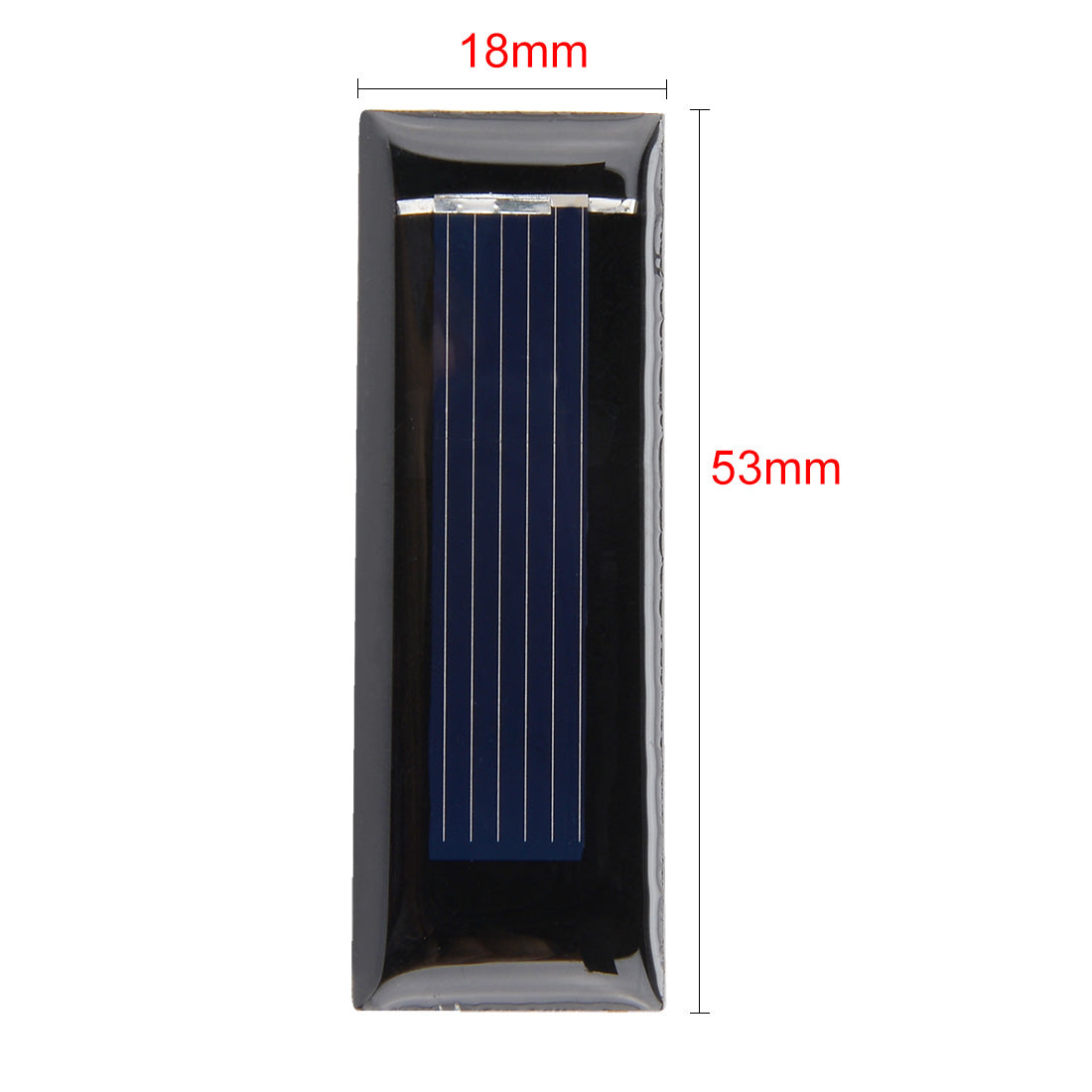 uxcell Uxcell 5Pcs 0.5V 100mA Poly Mini Solar Cell Panel Module DIY for Phone Light Toys Charger 53mm x 18mm