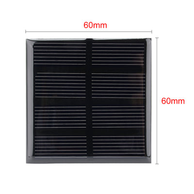 Harfington Uxcell 5Pcs 2V 160mA Poly Mini Solar Cell Panel Module DIY for Phone Light Toys Charger 60mm x 60mm