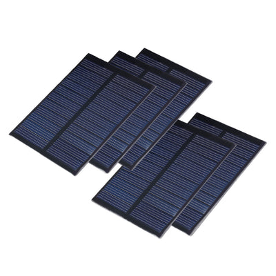 Harfington Uxcell 5Pcs 5.5V 80mA Poly Mini Solar Cell Panel Module DIY for Phone Light Toys Charger 84mm x 61mm