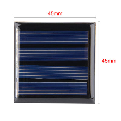 Harfington Uxcell 5Pcs 2V 50mA Poly Mini Solar Cell Panel Module DIY for Phone Light Toys Charger 45mm x 45mm