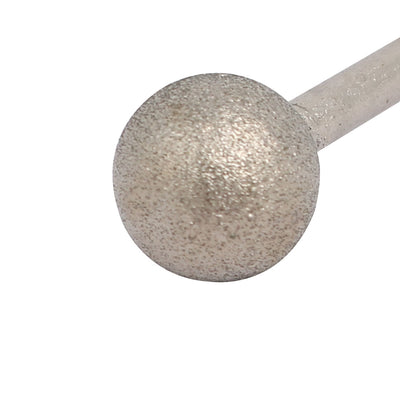 Harfington Uxcell 3mm Shank 10mm Dia Diamond Head Ball Shaped Grinding Mounted Point Bits 10pcs
