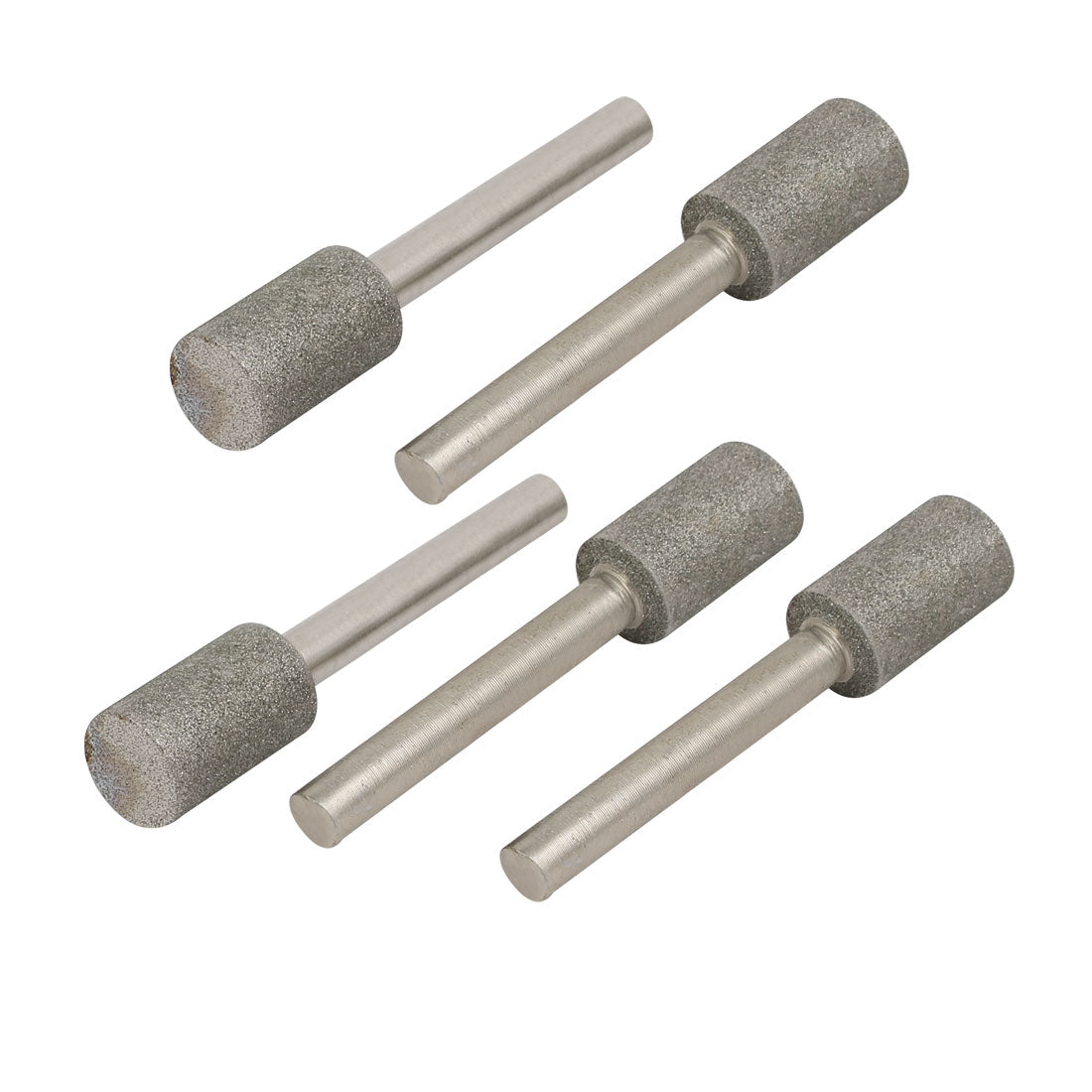 Uxcell 5 Pcs Cylinder Head Diamond Mounted Points Grinding Bits 6mm x ...