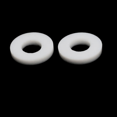Harfington Uxcell PTFE Insulation Flat Spacer Washers Gasket Rings, Polytetrafluoroethylene Clear, Pack of 20