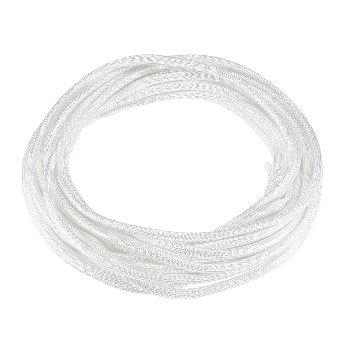 uxcell Uxcell Silicone Rubber Fiberglass Insulation Retardant Self-extinguishing Sleeving 5mmx10M RoHS White