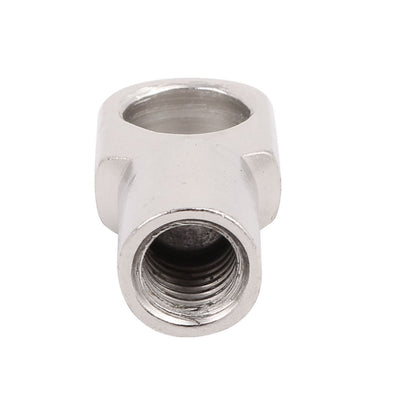 Harfington Uxcell M8 Female Threaded 45# Steel Gas Spring Strut Joint End Fitting Silver Tone 3pcs