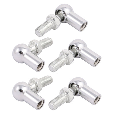 uxcell Uxcell M8 Male to M6 Female Thread Gas Spring Ball Joint Connector End Fitting 5pcs