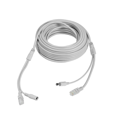 Harfington Uxcell 15M/49ft Cat5e Network Ethernet LAN/Power Extension Cable for CCTV Security Cameras