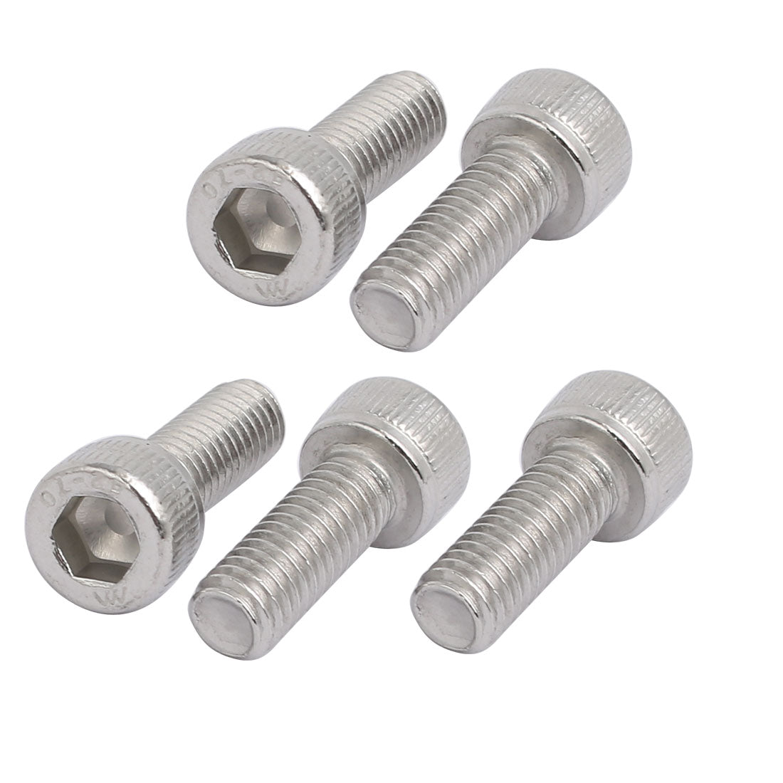 Uxcell M6x16mm 304 Stainless Steel Left Hand Thread Hex Socket Cap ...