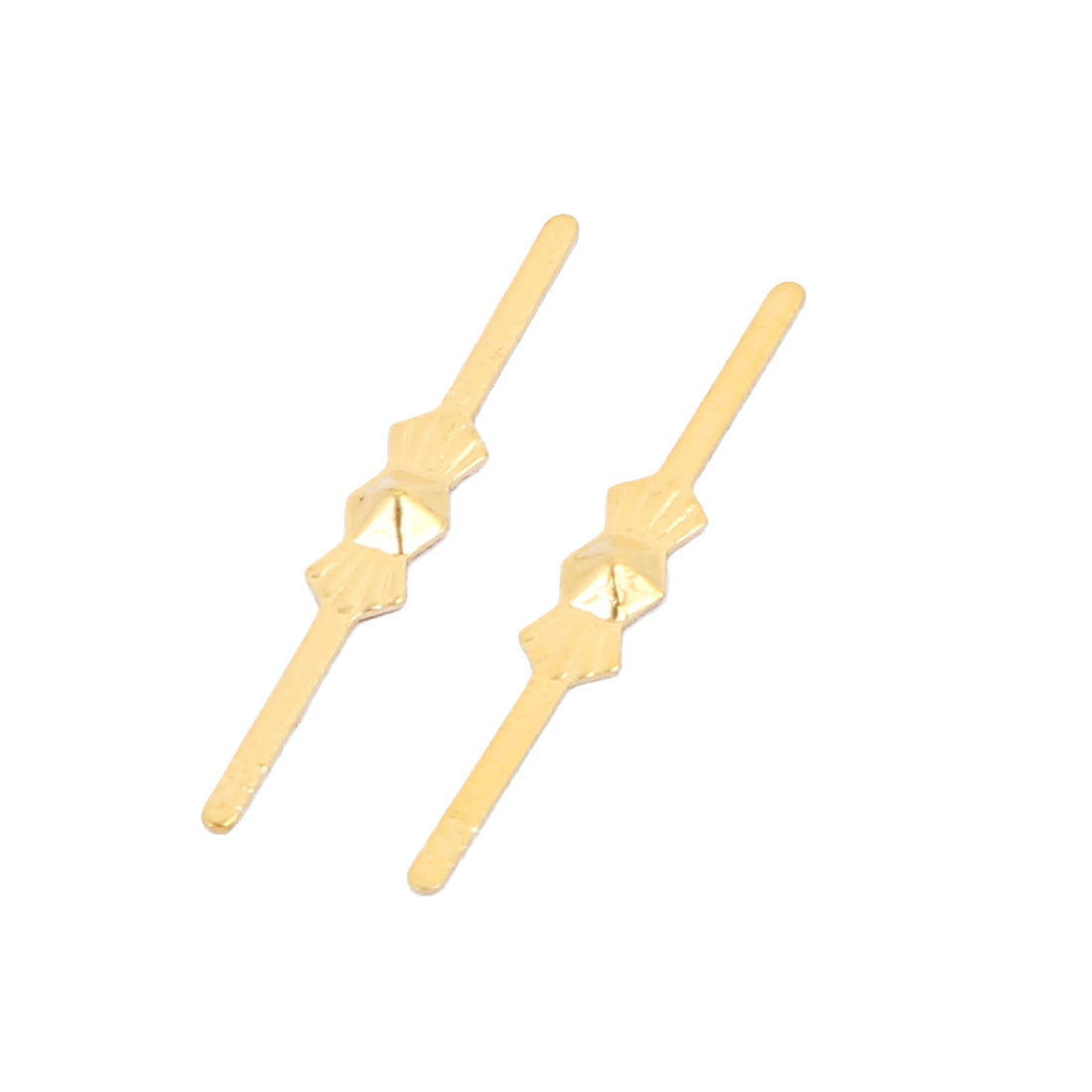 uxcell Uxcell 100Pcs Gold Tone 25mm Length Chandelier Connector Clip for Fastening Crystal