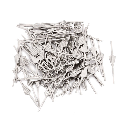 Harfington Uxcell 100Pcs Chromium Tone 45mm Long Chandelier Connector Clip for Fastening Crystal