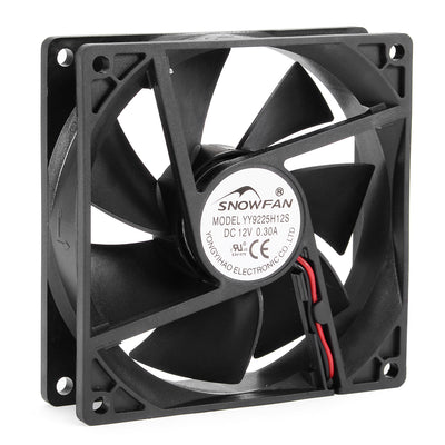 uxcell Uxcell 92mm x 25mm 12V DC Cooling Fan Long Life Sleeve Bearing Computer Case Fan