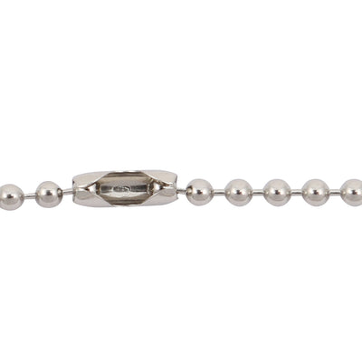 Harfington Uxcell 8pcs Metal Clasp Ball Chain Keychain Silver Tone 2.4mm Dia 10cm Length