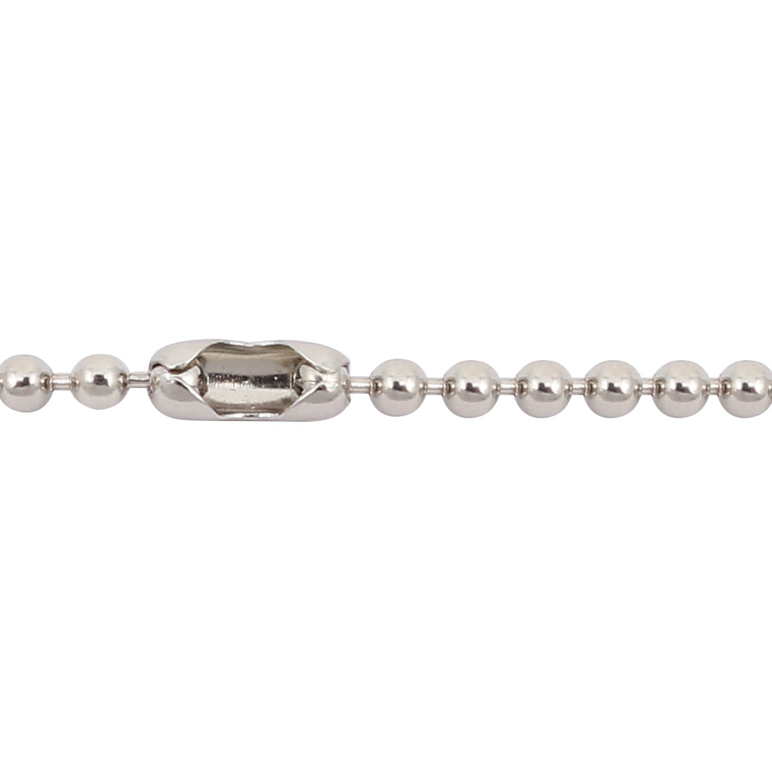 uxcell Uxcell 6pcs Stainless Steel Clasp Ball Chain Keychain Silver Tone 2mm Dia 8cm Length