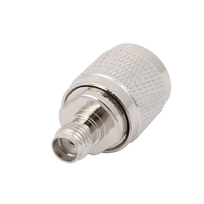 Harfington Uxcell TNC Male to SMA Female Jack M/F RF Adapter Coaxial Connector Silver Tone 25.5mm Length