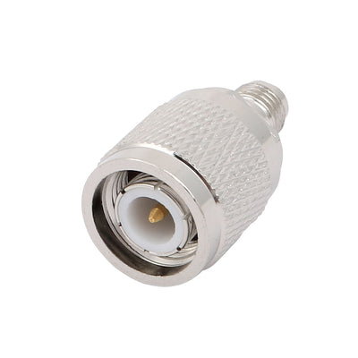 Harfington Uxcell TNC Male to SMA Female Jack M/F RF Adapter Coaxial Connector Silver Tone 25.5mm Length