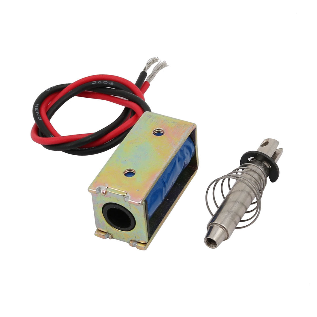 uxcell Uxcell DC6V 300mA 10mm Stroke 5N Force Push Pull Type Frame DC Solenoid Electromagnet Magnet JF-0530