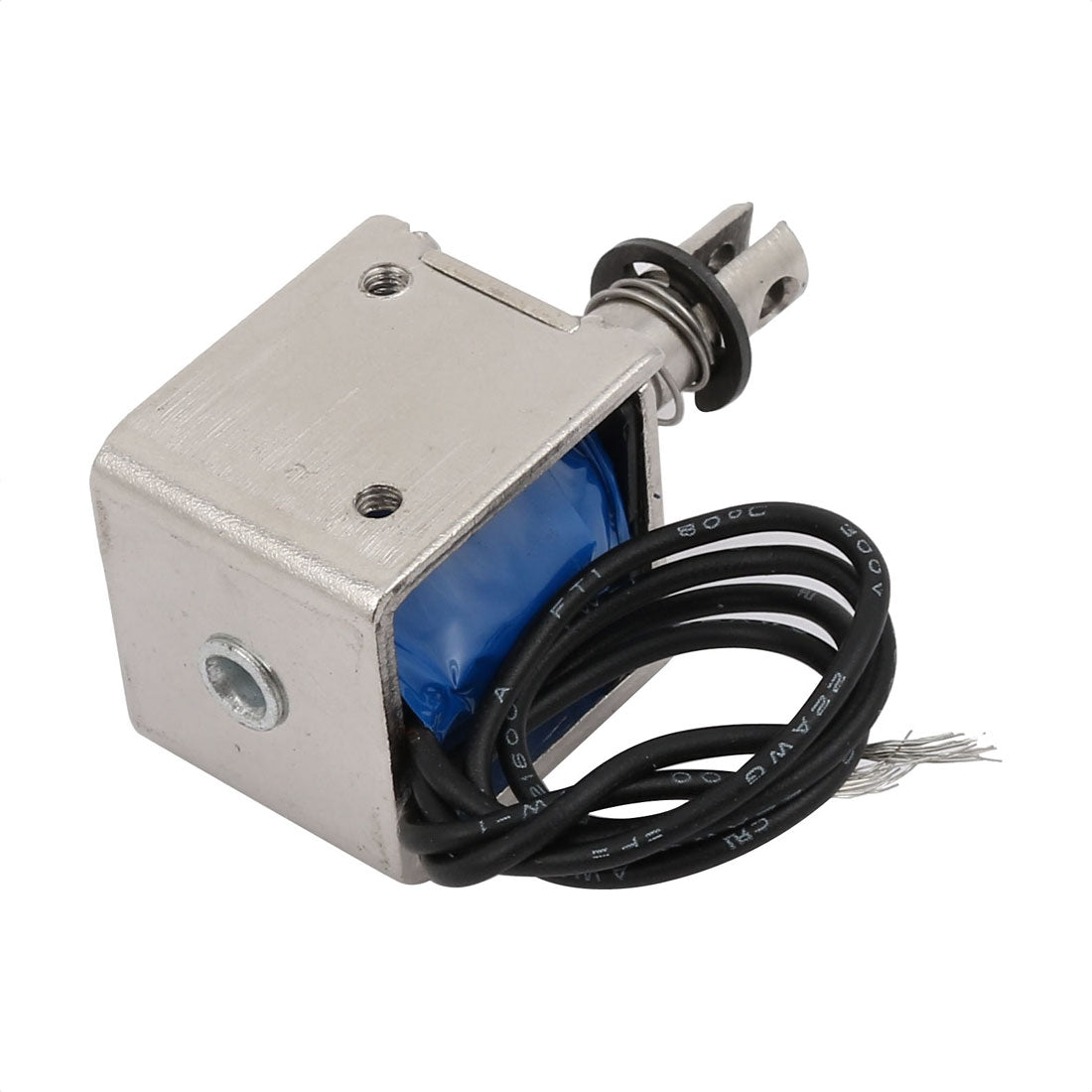 uxcell Uxcell DC12V 2A 10mm Stroke 20N Force  Pull Type Frame DC Solenoid Electromagnet Magnet JF-0826