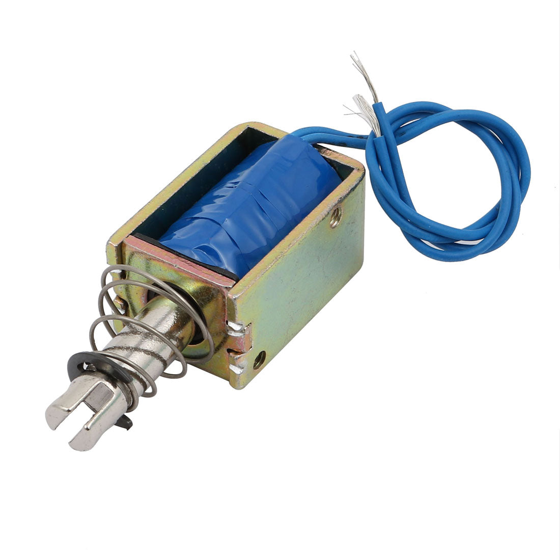 uxcell Uxcell DC24V 400mA 10mm Stroke 25N Force Pull  Type Frame DC Solenoid Electromagnet Magnet JF-1039