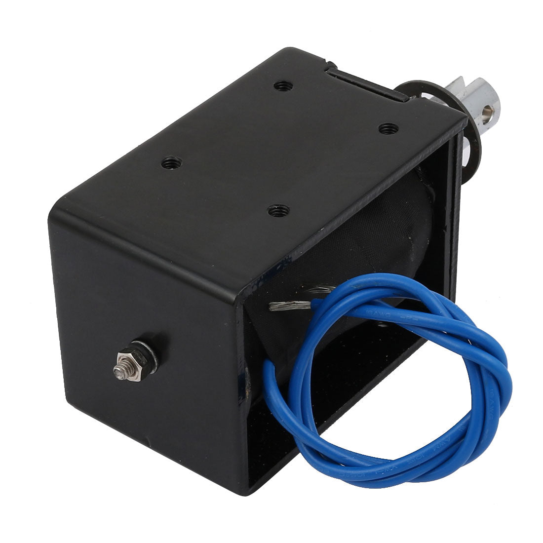 uxcell Uxcell DC12V 10A 20mm Stroke 8kg Force Push Pull Type Frame DC Solenoid Electromagnet Magnet JF-1683B